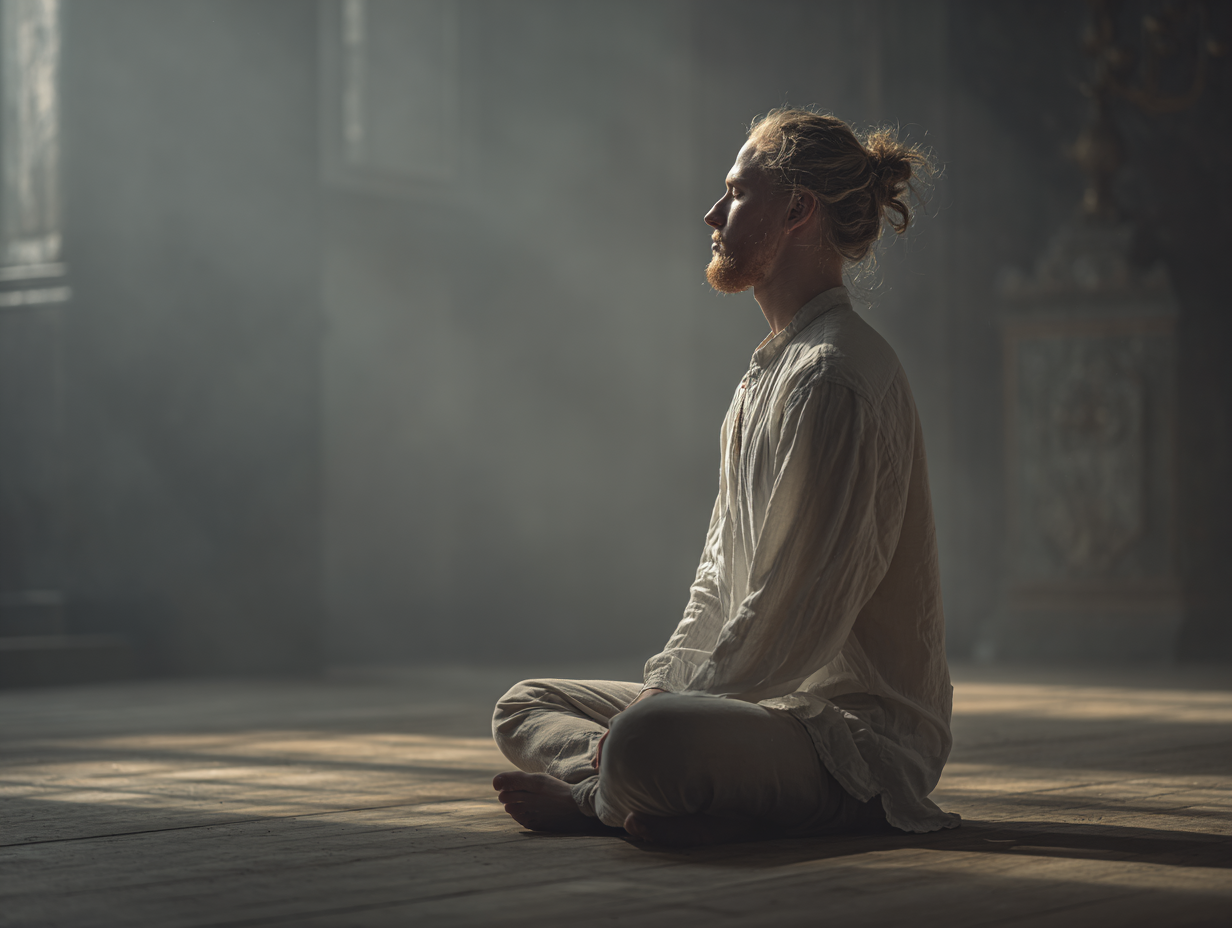 Jóga gyakorlat a napfelkeltében